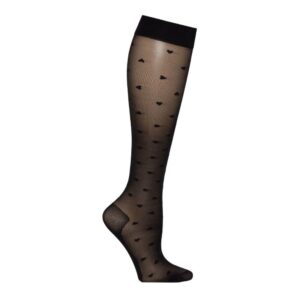SupCare Stützstrümpfe Nylon schwarz mit Herzen